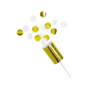 4ct Confetti Party Poppers Gold - Spritz